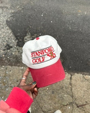 Stanford Golf 96 Cap (Natural/Red)