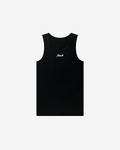 Logo Ribbed Tank (Black)