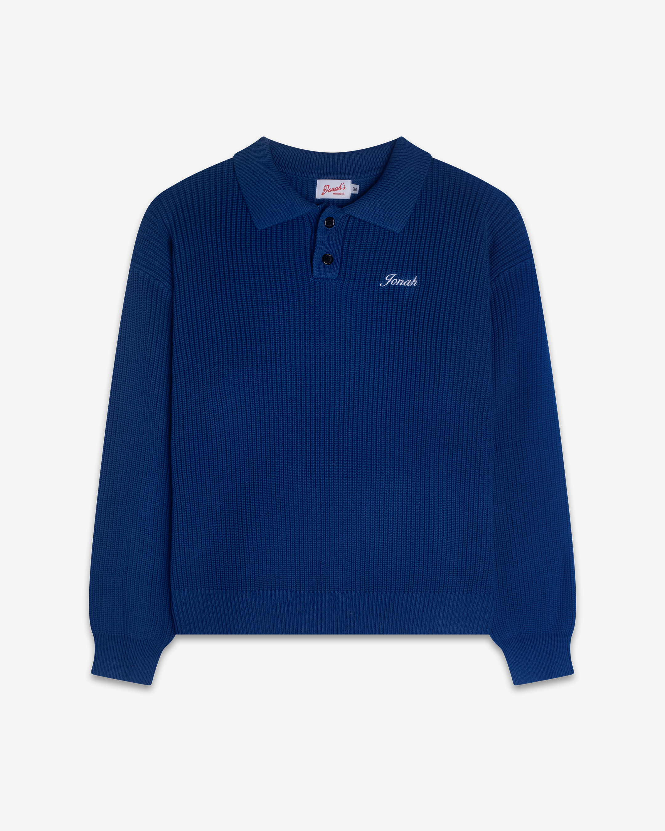 FISHERMAN KNIT POLO (COBALT)