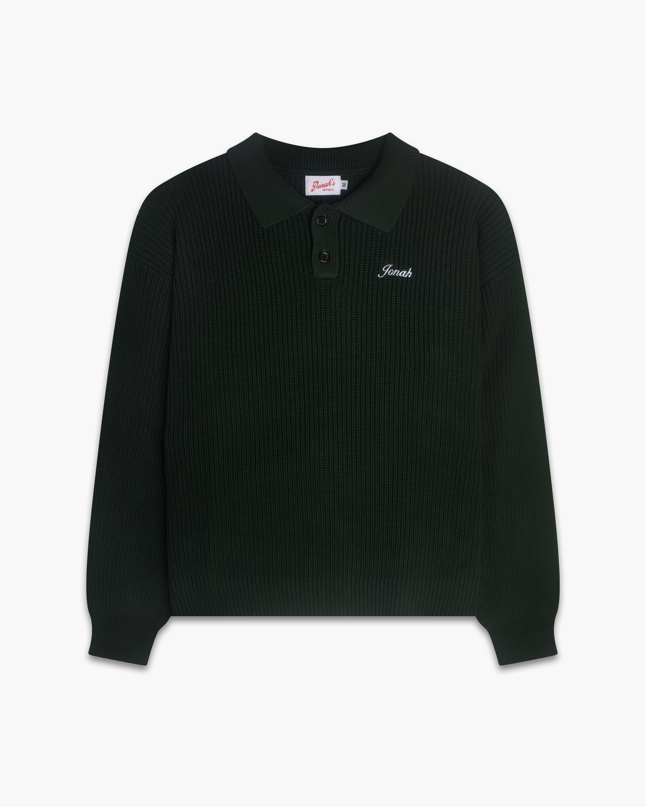 FISHERMAN KNIT POLO (FOREST)