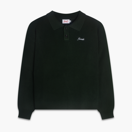 FISHERMAN KNIT POLO (FOREST)