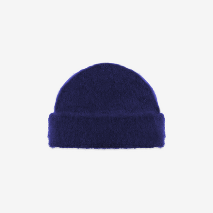 COBALT MOHAIR BEANIE