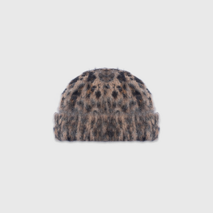 MOHAIR CHEETAH BEANIE