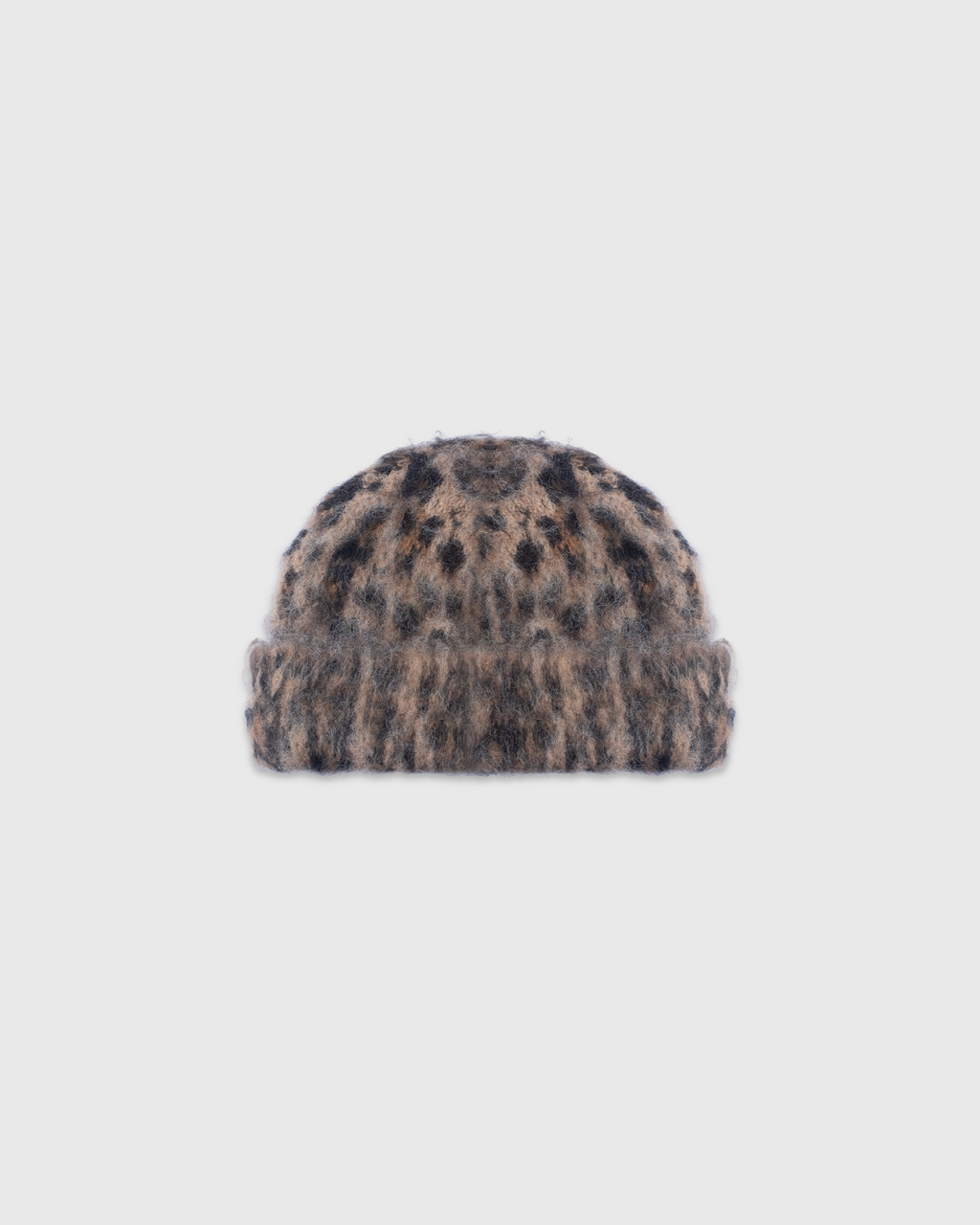 Mohair Cheetah Beanie