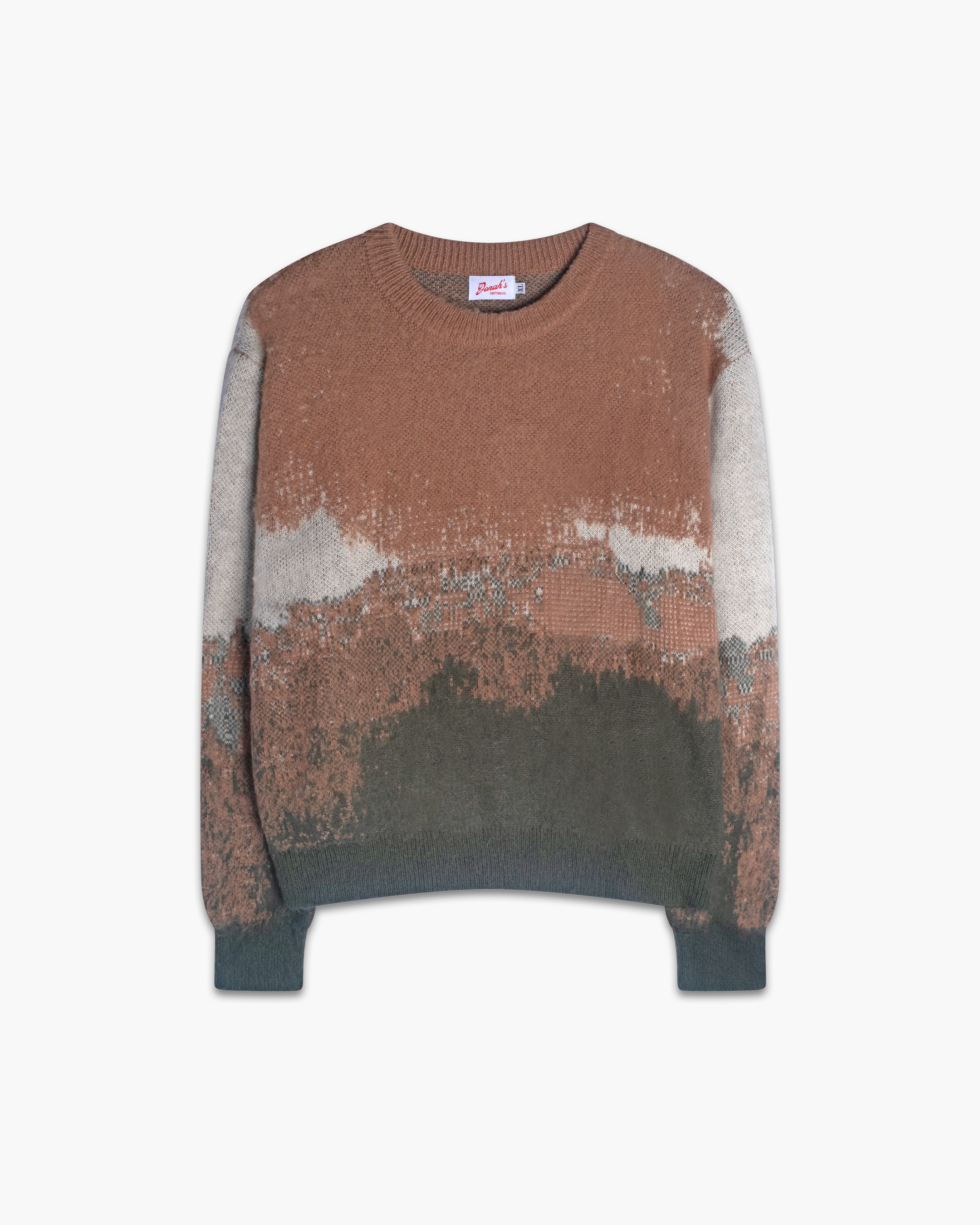 GRADIENT MOHAIR CREWNECK SWEATER