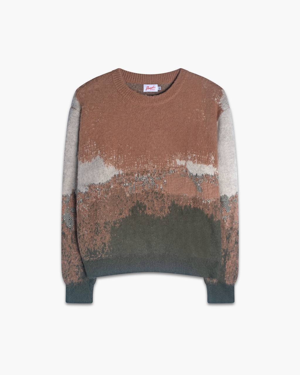 Gradient Mohair Crewneck Sweater