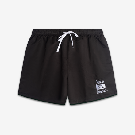 NYLON RUN SHORTS (BLACK)