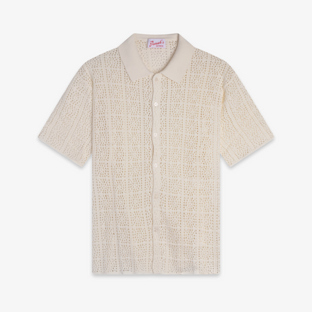 IBITHA PAPI CROCHET BUTTON UP (CREAM)