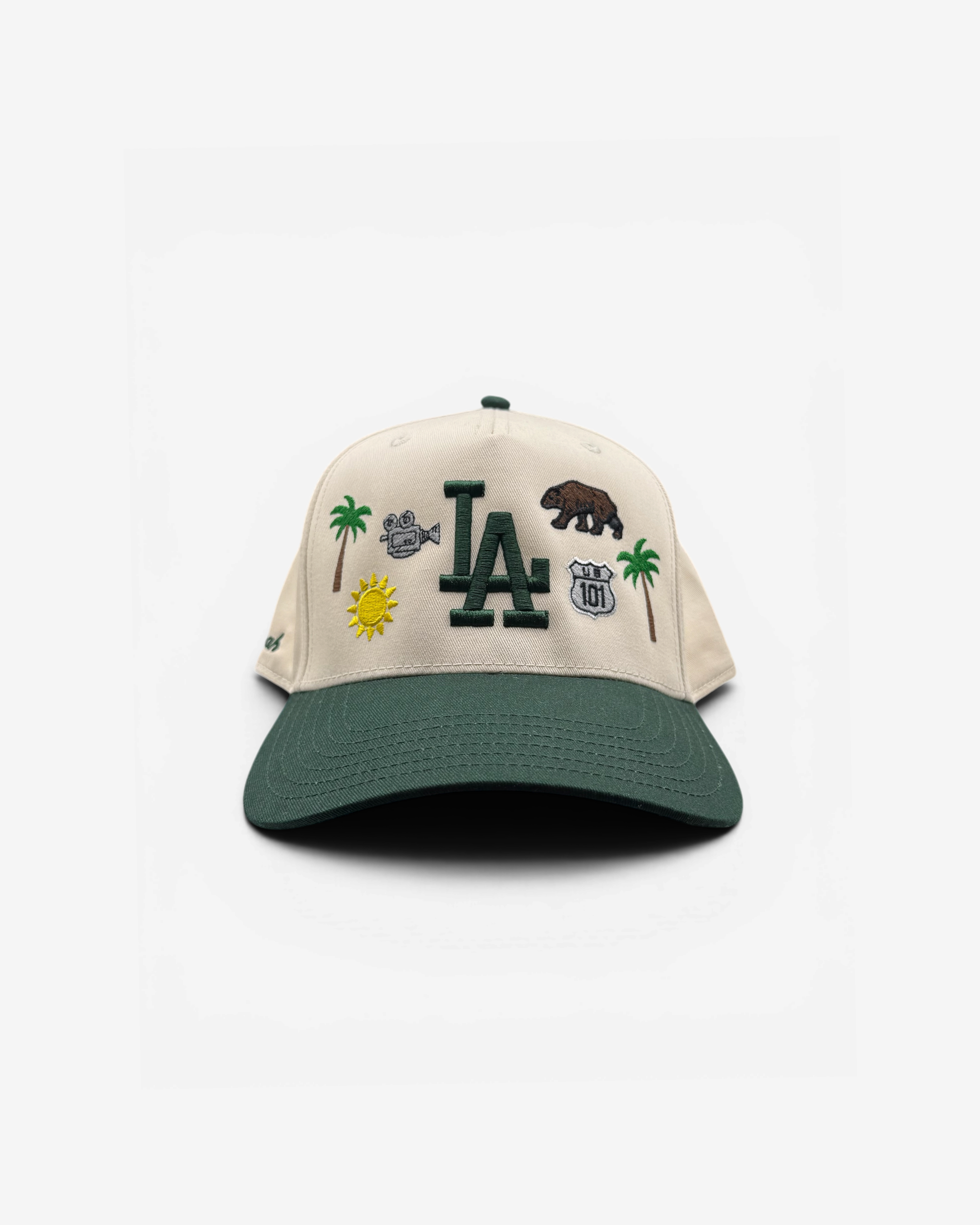LA Patchwork Cap (Forest)