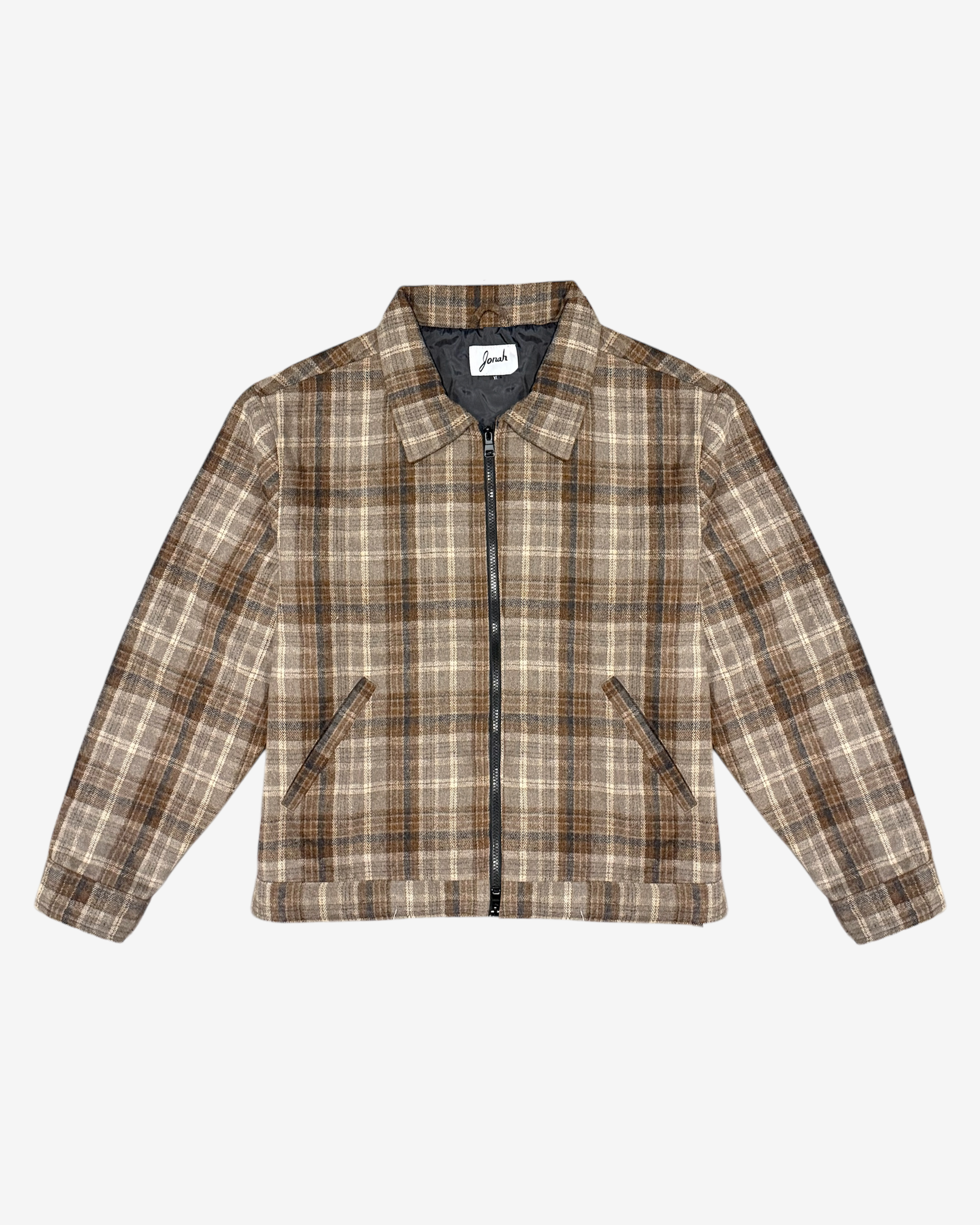 PLAID SHACKET ZIP