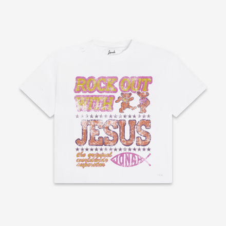 ROCK OUT WITH JESUS TEE