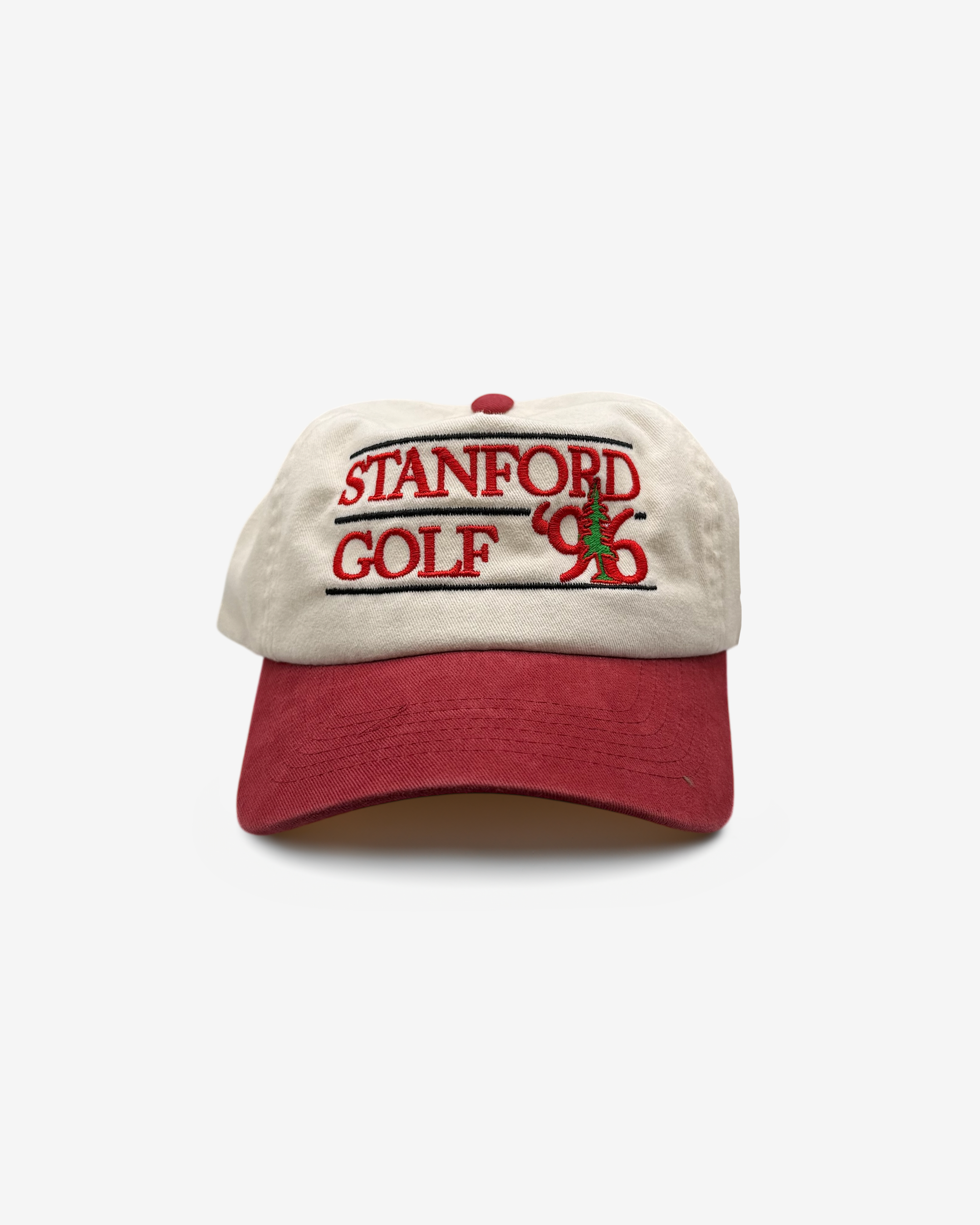 Stanford Golf 96 Cap (Natural/Red)