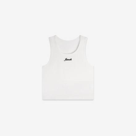 WOMEN'S CROPPED RIBBED TANK